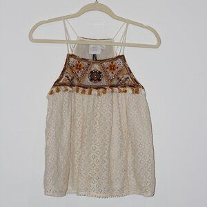 Bohemian, Beaded Tank Top